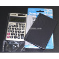 8 digit fancy electronic pocket calculator with leather cover